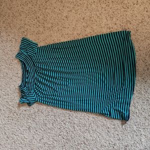 Small navy/turquoise dress